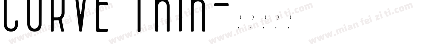 CURVE Thin字体转换